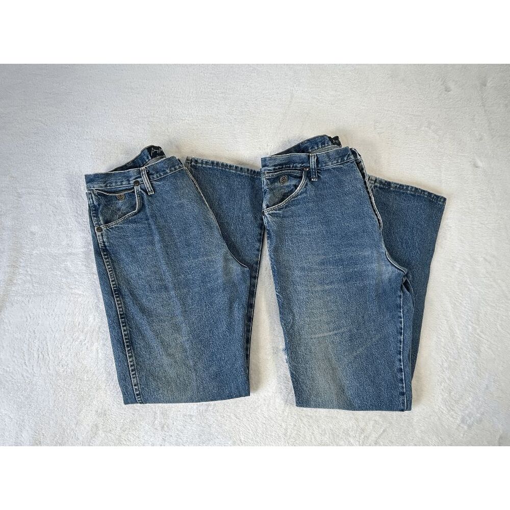 Wrangler George Strait Cowboy Cut Collection Jeans Lot of Two Size 38 X 32 READ